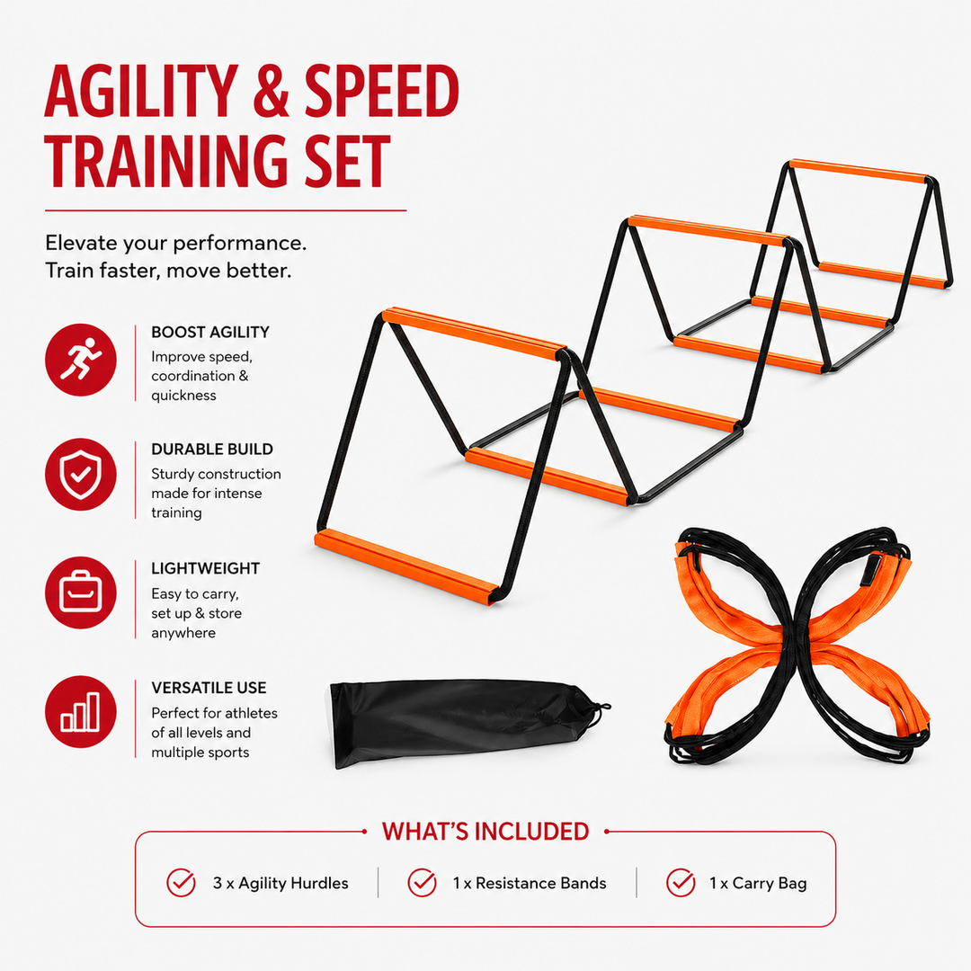Premium Agility Ladder Speed Training Ladder Footwork Trainer Adjustable Sports Ladder Carry Bag Soccer Football Fitness Kids Adults Training Tool