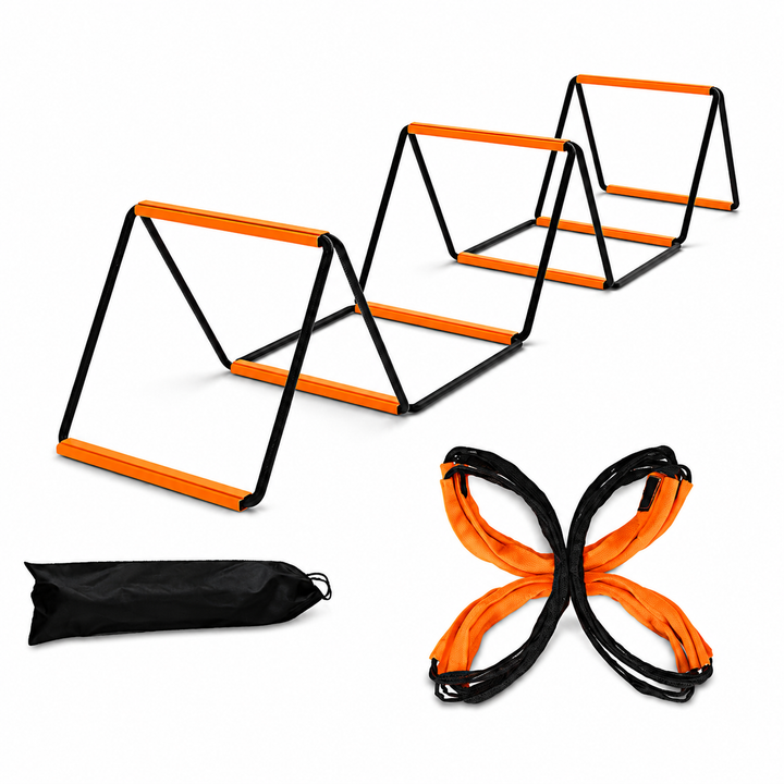 Premium Agility Ladder Speed Training Ladder Footwork Trainer Adjustable Sports Ladder Carry Bag Soccer Football Fitness Kids Adults Training Tool