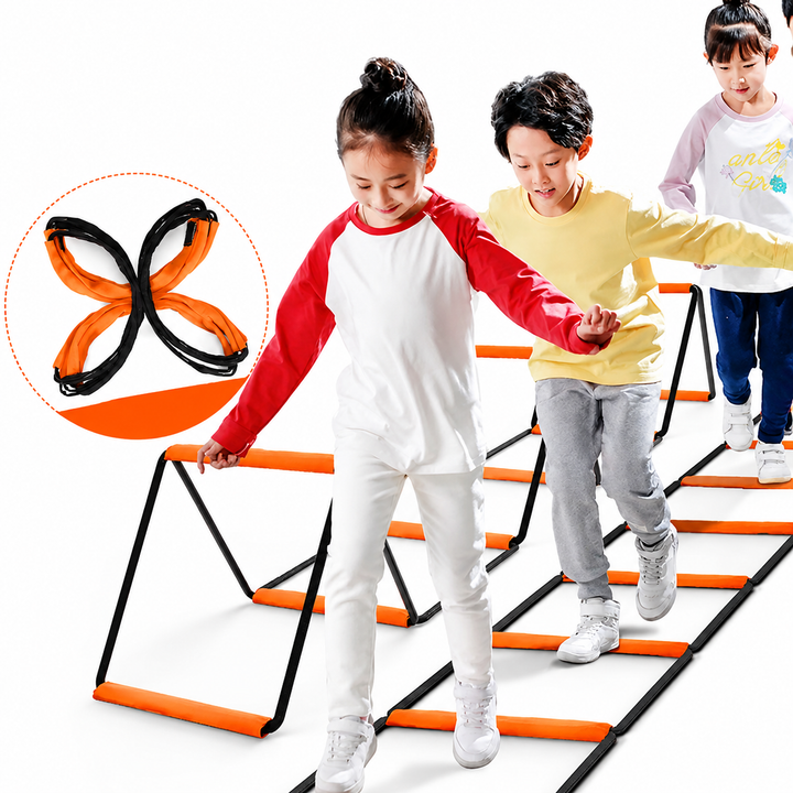 Premium Agility Ladder Speed Training Ladder Footwork Trainer Adjustable Sports Ladder Carry Bag Soccer Football Fitness Kids Adults Training Tool