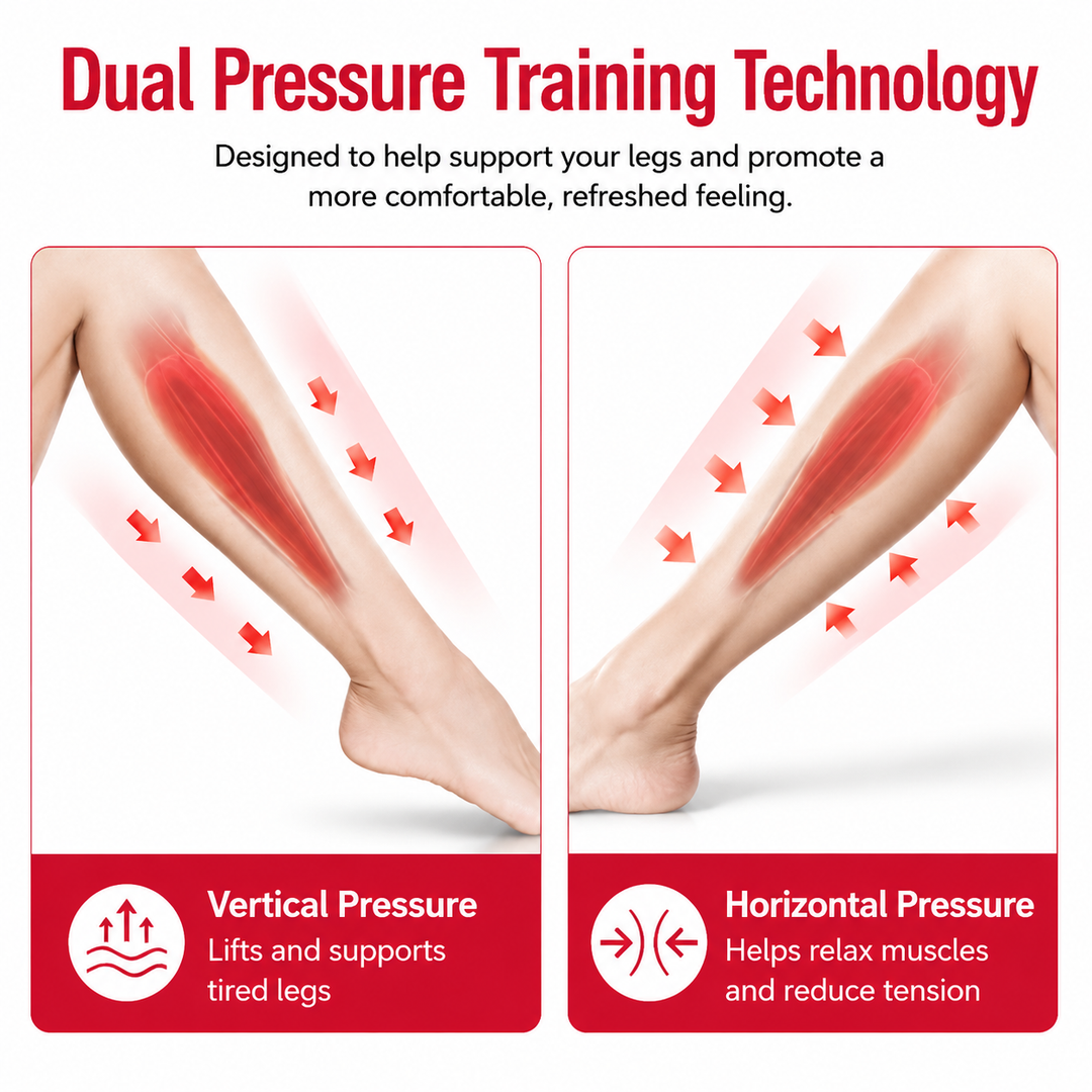 Premium Air Wave Leg Massager System Dynamic Air Compression Boots for Full Leg Foot Calf Massage Adjustable Intensity Home Spa Relaxation Device