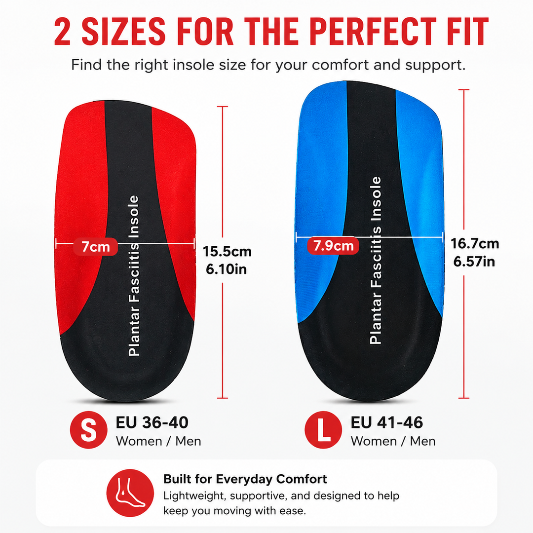 Premium Arch Support Insoles Orthopedic Shoe Inserts Men Women Shock Absorption Plantar Fasciitis Relief Anti Slip Heel Cushion Comfort EU 34-46