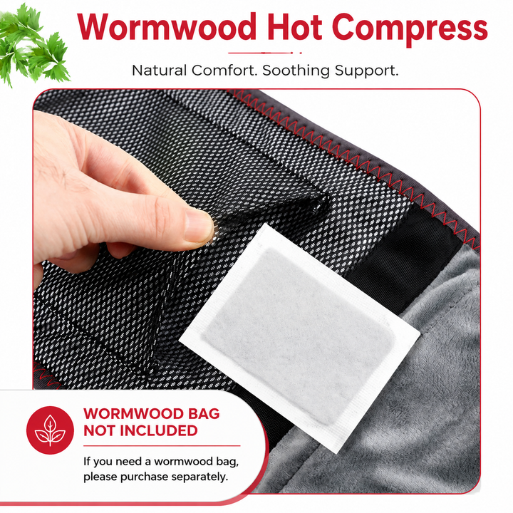 Premium Back Massager Belt with Heat Cordless Lumbar Heating Pad Red Light Vibration Massage 5000mAh Rechargeable Waist Support Pain Relief Device