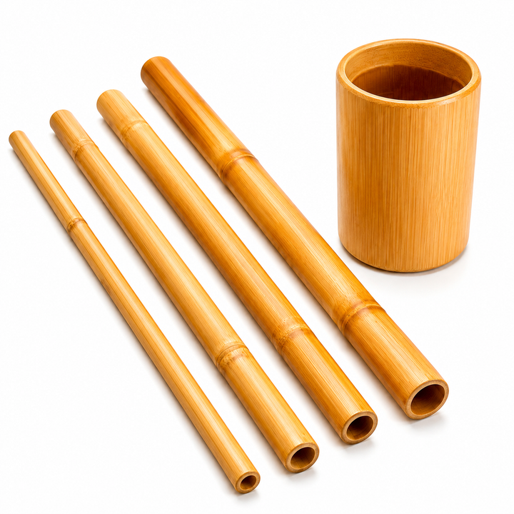 Premium Bamboo Massage Stick Set Natural Gua Sha Fascia Muscle Relaxation Body Massage Tool Anti Cellulite Sculpting Stick Kit Eco Friendly Portable