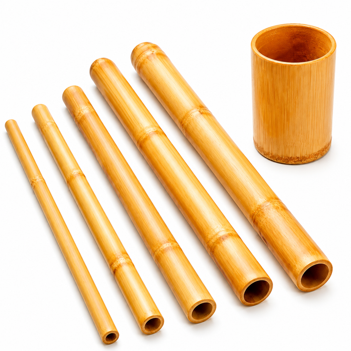 Premium Bamboo Massage Stick Set Natural Gua Sha Fascia Muscle Relaxation Body Massage Tool Anti Cellulite Sculpting Stick Kit Eco Friendly Portable