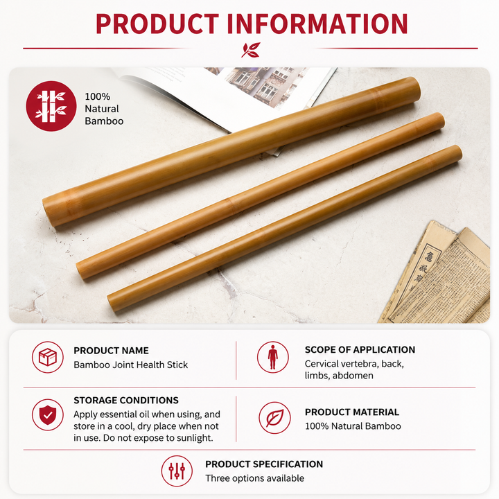 Premium Bamboo Massage Stick Set Natural Gua Sha Tools Body Massager Wooden Fascia Roller Portable Muscle Relaxation Kit for Home Gym Travel Daily Use