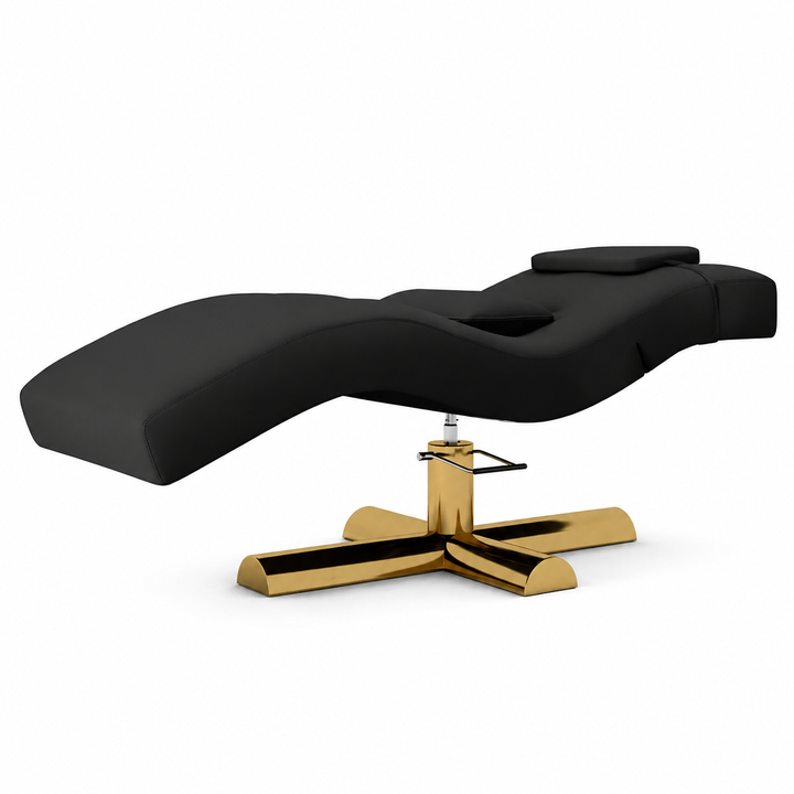 Premium Beauty Care Bed Facial Hydrotherapy Head Massage Table Foldable Spa Treatment Chair Genuine Leather Adjustable Reclining Salon Furniture