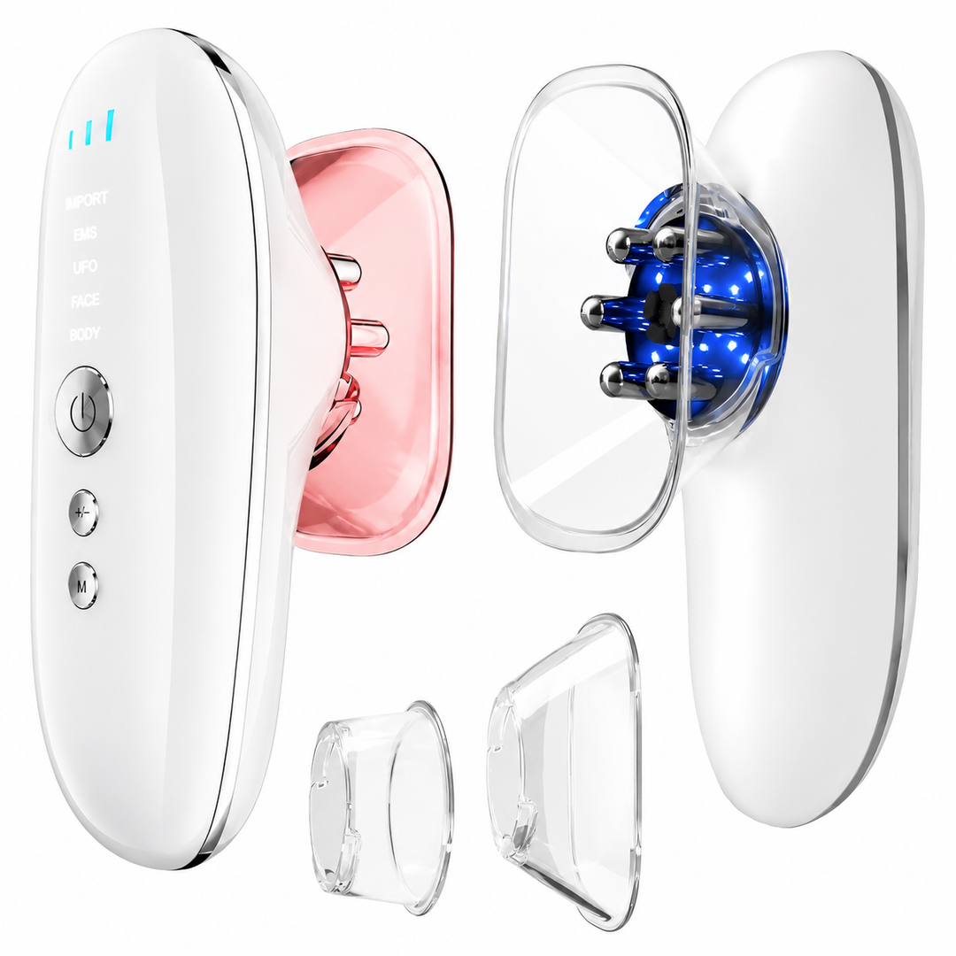 Premium Body Sculpting Massager 5-in-1 Cellulite Massager Suction Microcurrent LED Light Lymphatic Drainage Body Contouring Device