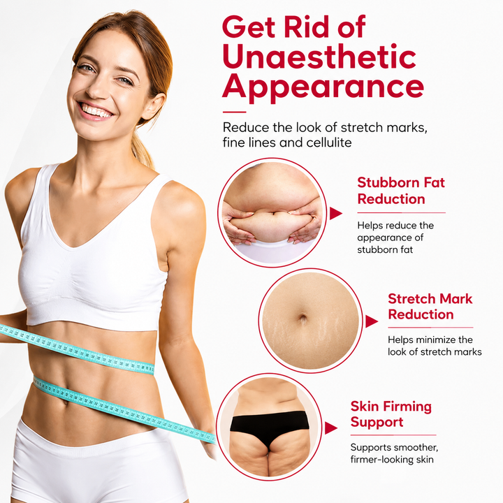 Premium Body Slimming Massager 4-in-1 RF Red Light Microcurrent Heat Therapy Skin Tightening Fat Burning Cellulite Reduction Body Sculpting Device Home Use