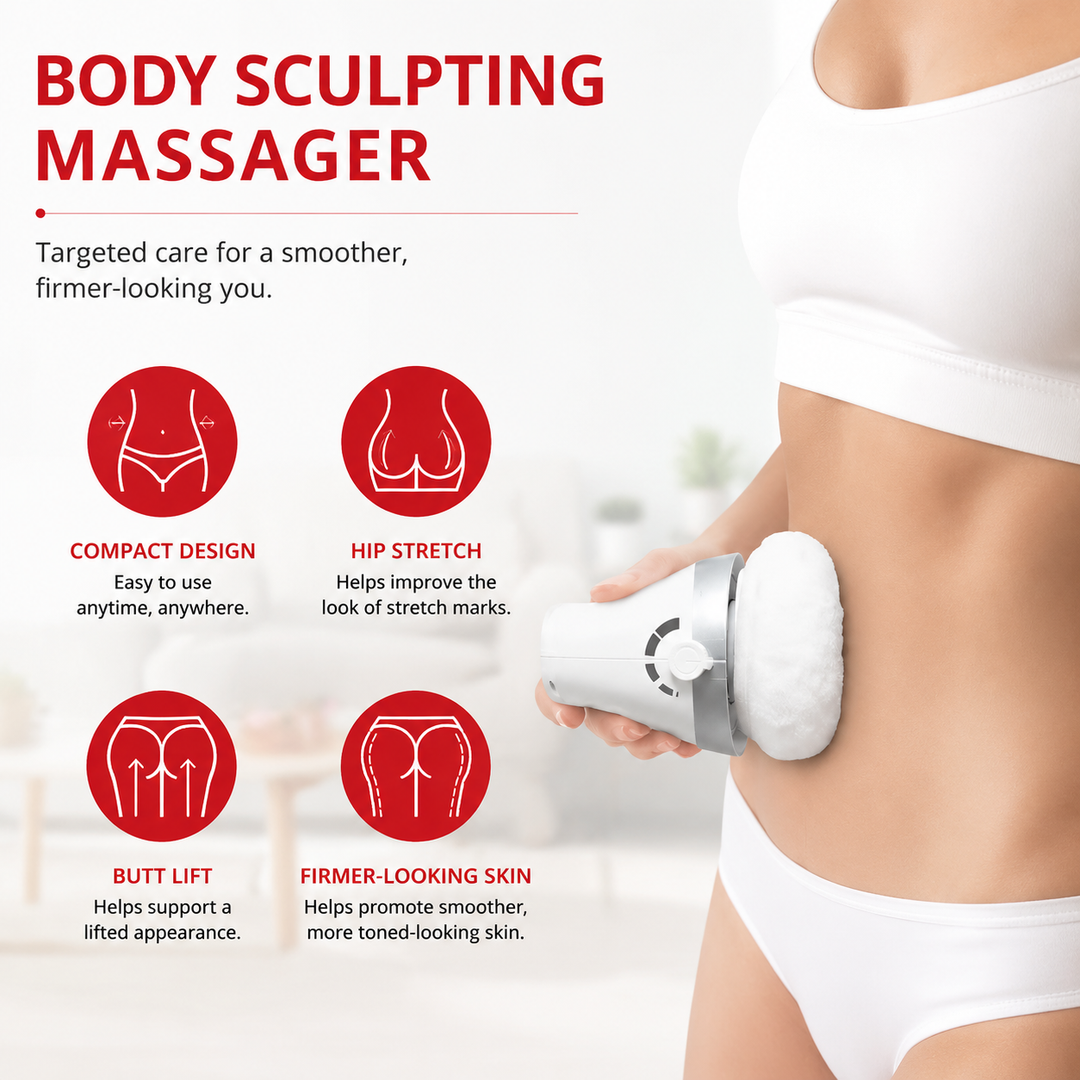 Premium Body Slimming Massager Electric Rolling Cellulite Massager Circulation Muscle Relaxation Body Contouring Portable Ergonomic Handheld Body Care Device