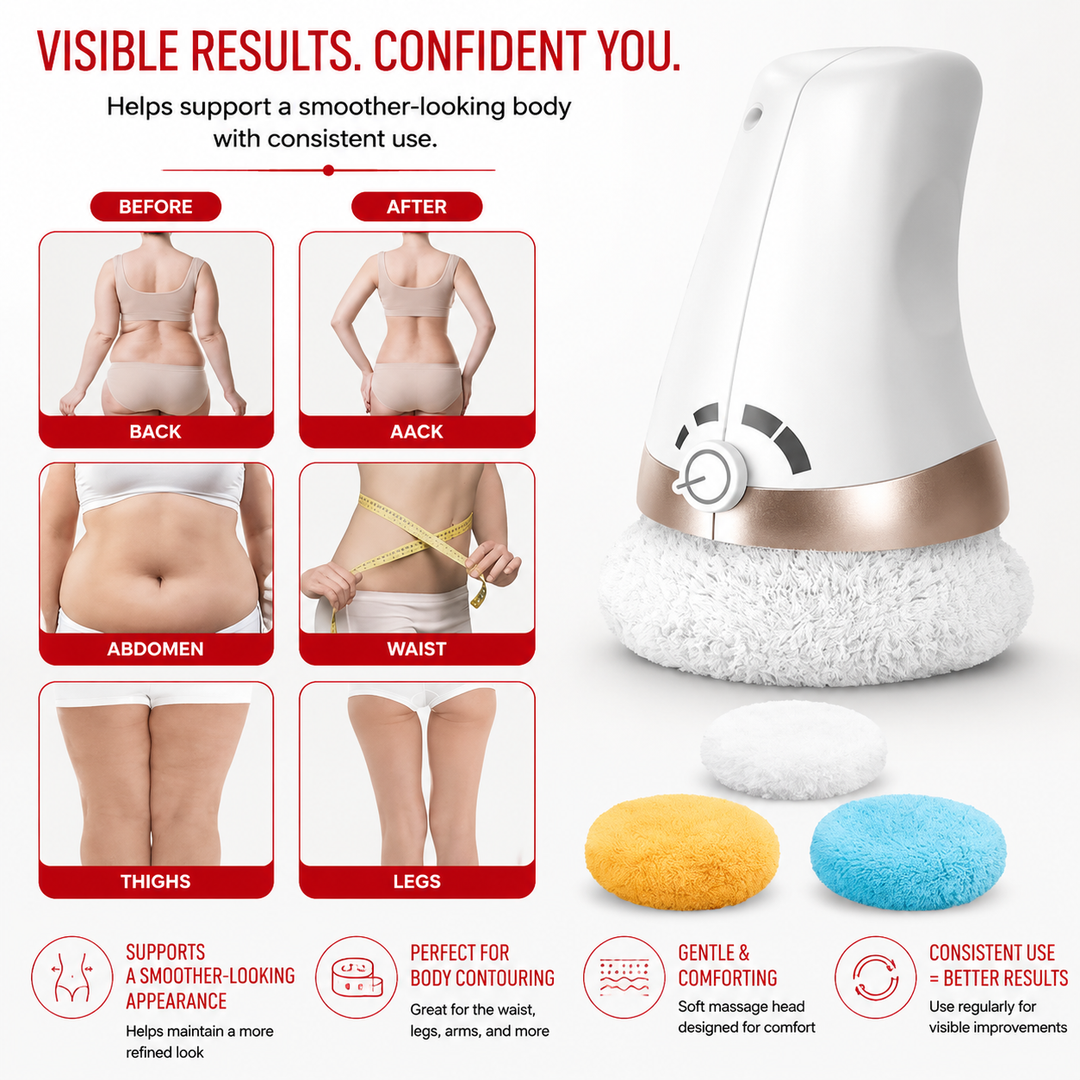 Premium Body Slimming Massager Electric Rolling Cellulite Massager Circulation Muscle Relaxation Body Contouring Portable Ergonomic Handheld Body Care Device