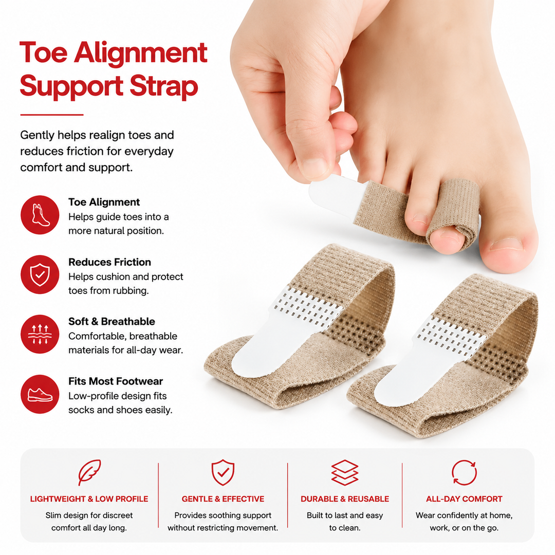 Premium Bunion Corrector Toe Separator 2Pcs Soft Gel Hallux Valgus Orthopedic Big Toe Spreader Fabric Comfort Support Pain Relief Alignment Foot Care