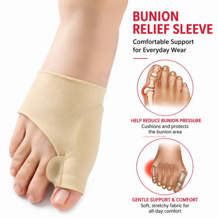 Premium Bunion Corrector Toe Separator Gel Big Toe Spacer Adjustable Fabric Foot Support Reusable 2 Pack Comfortable Fit Walking Daily Use Foot Alignment Care