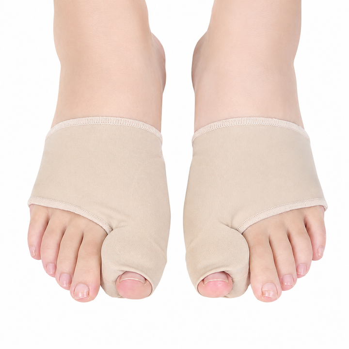 Premium Bunion Corrector Toe Separator Gel Big Toe Spacer Adjustable Fabric Foot Support Reusable 2 Pack Comfortable Fit Walking Daily Use Foot Alignment Care