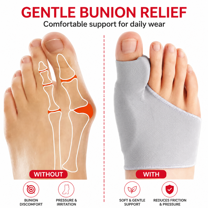 Premium Bunion Corrector Toe Separator Gel Big Toe Spacer Soft Flexible Foot Support Reusable Pair Comfort Fit Daily Use Travel Shoe Care