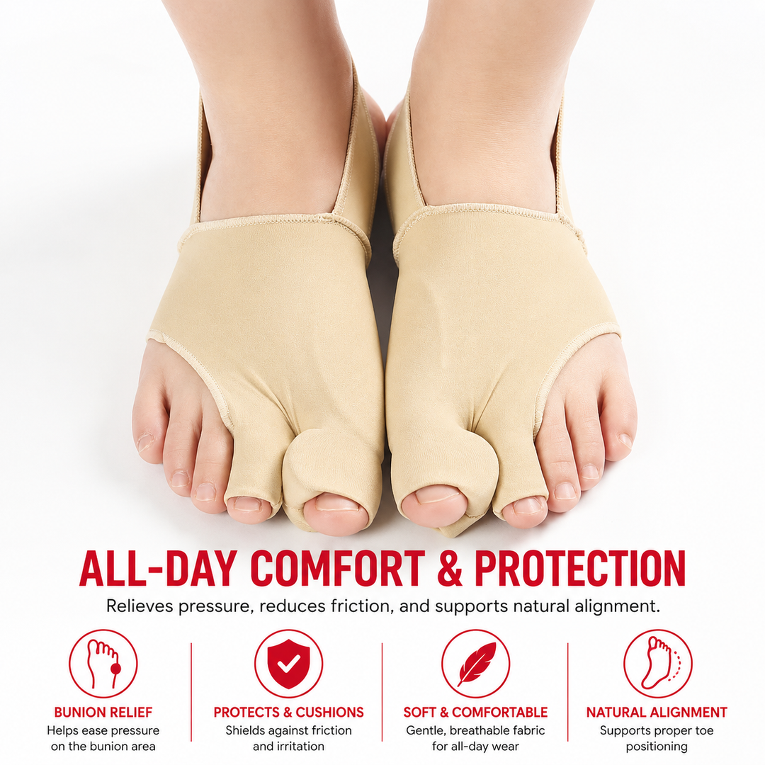 Premium Bunion Corrector Toe Separator Soft Gel Big Toe Comfort Support Hallux Valgus Foot Care Pain Relief Flexible Toe Alignment 1 Pair