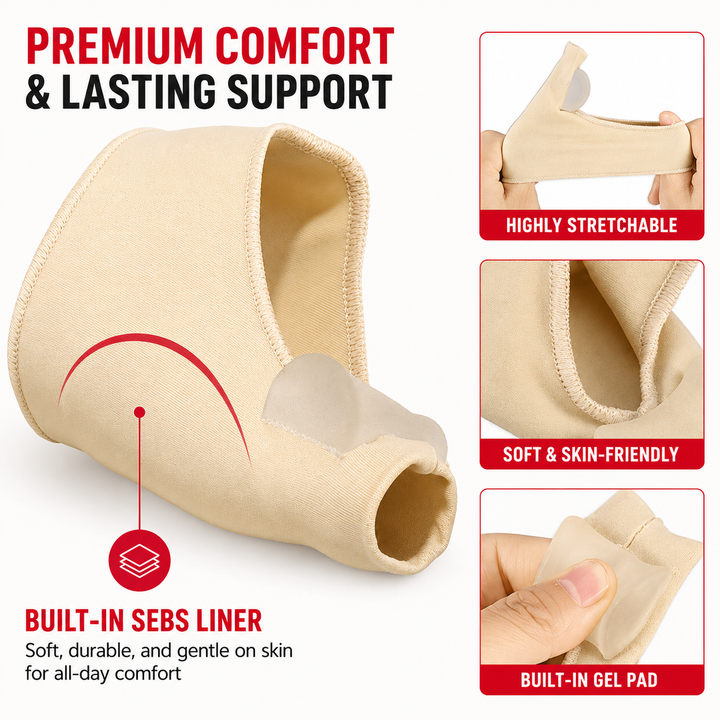 Premium Bunion Corrector Toe Separator Soft Gel Big Toe Comfort Support Hallux Valgus Foot Care Pain Relief Flexible Toe Alignment 1 Pair