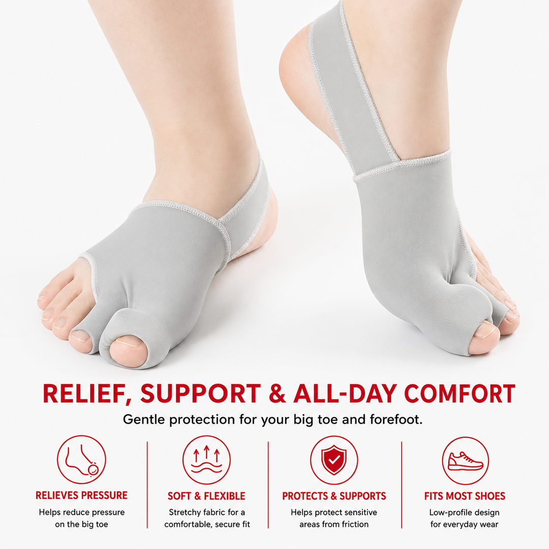 Premium Bunion Corrector Toe Separator Soft Gel Big Toe Comfort Support Hallux Valgus Foot Care Pain Relief Flexible Toe Alignment 1 Pair