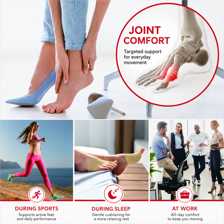 Premium Bunion Corrector Toe Separator Soft Gel Big Toe Comfort Support Hallux Valgus Foot Care Pain Relief Flexible Toe Alignment 1 Pair