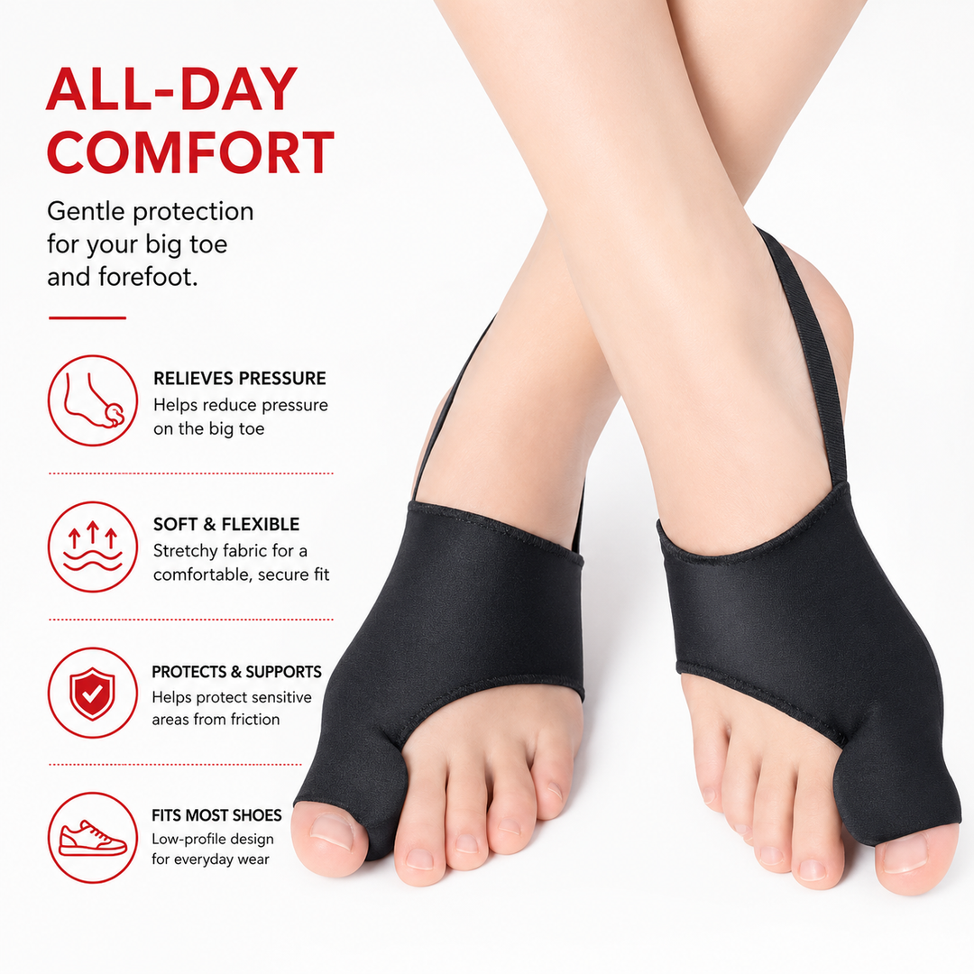 Premium Bunion Corrector Toe Separator Soft Gel Big Toe Comfort Support Hallux Valgus Foot Care Pain Relief Flexible Toe Alignment 1 Pair