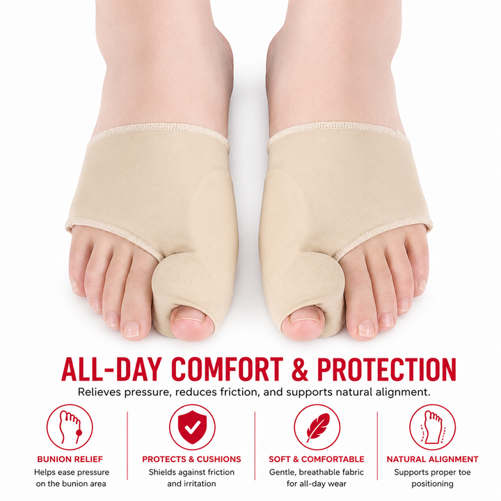 Premium Bunion Corrector Toe Separator Soft Gel Big Toe Comfort Support Hallux Valgus Foot Care Pain Relief Flexible Toe Alignment 1 Pair