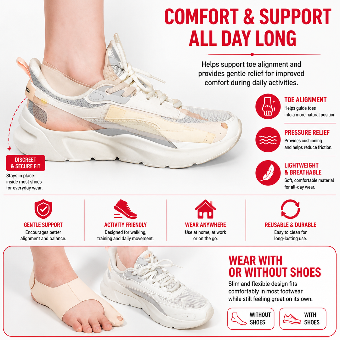 Premium Bunion Socks Toe Separator Adjustable Foot Support Breathable Ergonomic Fit Left Right Options M L Sizes Walking Comfort Shoe Wear