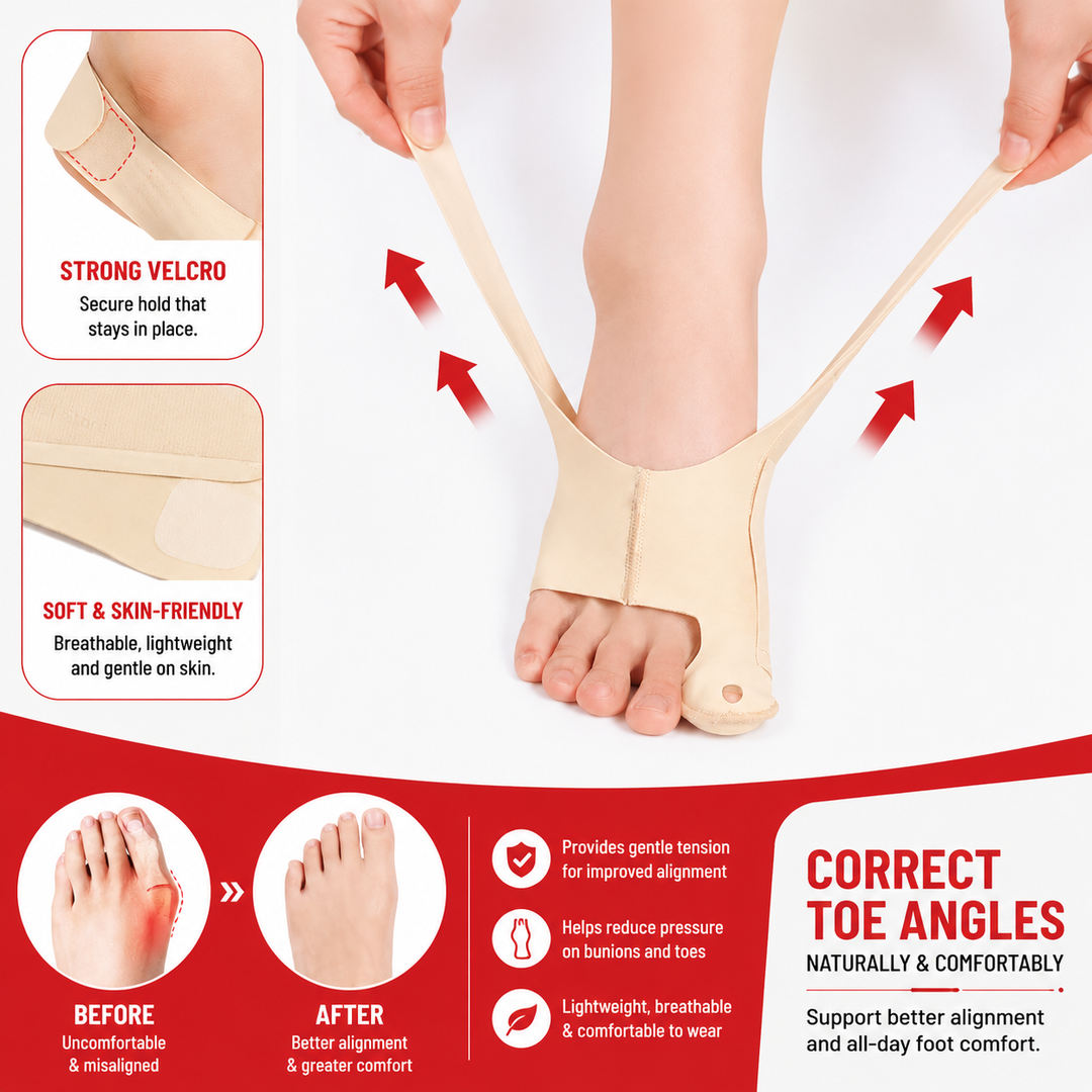 Premium Bunion Socks Toe Separator Adjustable Foot Support Breathable Ergonomic Fit Left Right Options M L Sizes Walking Comfort Shoe Wear