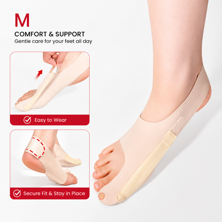 Premium Bunion Socks Toe Separator Adjustable Foot Support Breathable Ergonomic Fit Left Right Options M L Sizes Walking Comfort Shoe Wear