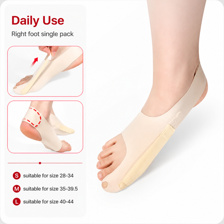 Premium Bunion Socks Toe Separator Adjustable Foot Support Breathable Ergonomic Fit Left Right Options M L Sizes Walking Comfort Shoe Wear