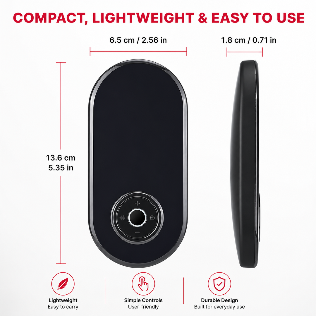 Premium CES Sleep Aid Device Cranial Electrotherapy Ear Clip Relaxation Device 9 Intensity Levels USB-C Rechargeable Portable Wellness Support