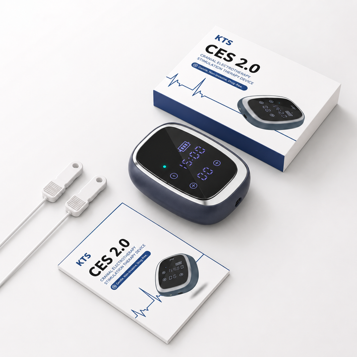 Premium CES Sleep Aid Device Handheld Microcurrent Sleep Therapy for Relaxation Stress Support Rechargeable Portable Wellness Device Daily Home Use