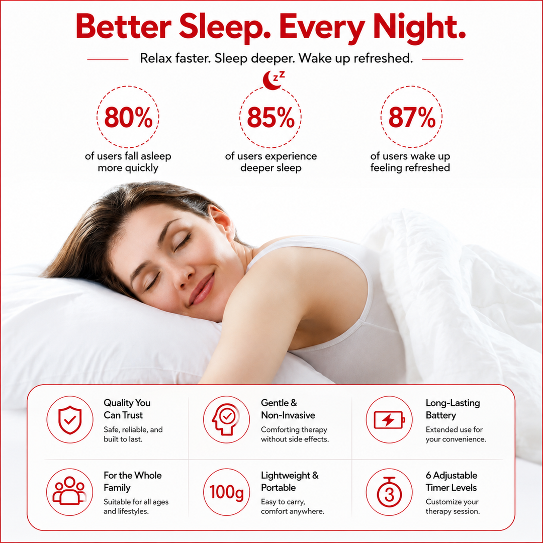 Premium CES Sleep Aid Device Vagus Nerve Ear Clip Stimulator Relaxation Support Portable Rechargeable Sleep Wellness Device for Daily Use