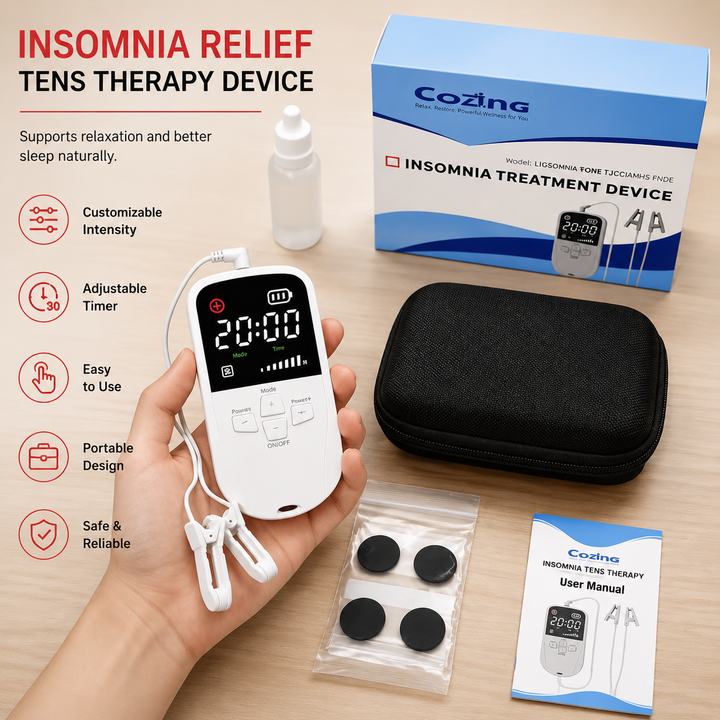 Premium CES Sleep Aid Device Vagus Nerve Ear Clip Stimulator Relaxation Support Portable Rechargeable Sleep Wellness Device for Daily Use