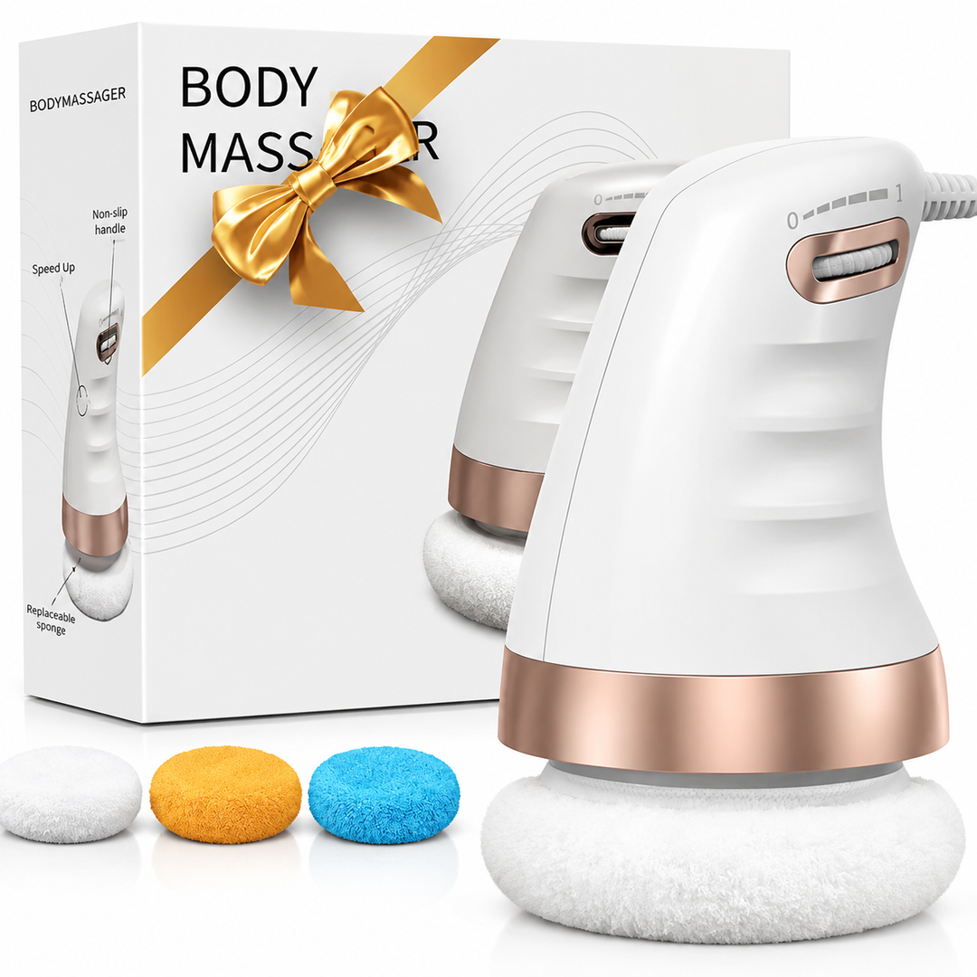Premium Cellulite Massager Electric Body Slimming Massager 360° Vibration Adjustable Speed Washable Pads Body Contouring Portable Home Spa Device