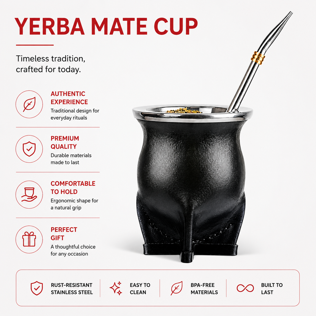 Premium Ceramic Yerba Mate Gourd Cup Porcelain Mate Tea Cup with Bombilla Straw and Cleaning Brush Loose Leaf Tea Drinking Set