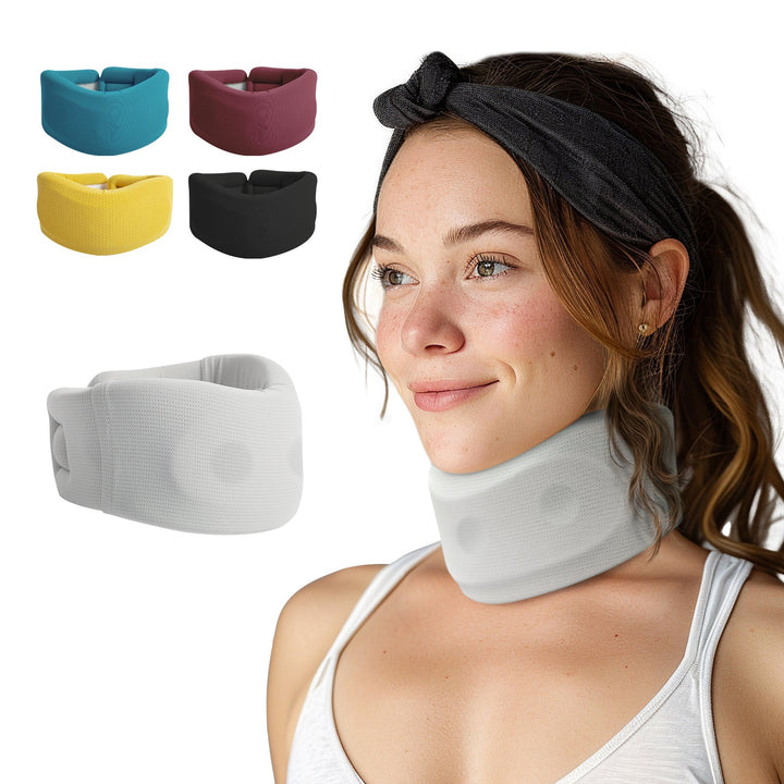 Premium Cervical Collar Neck Brace Adjustable Foam Neck Support Breathable Soft Neck Collar S M L XL Sleep Work Travel Comfort Fit Pain Relief Support