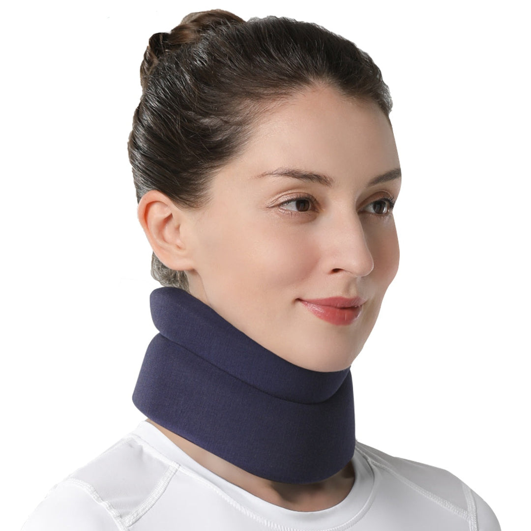 Premium Cervical Collar Neck Brace Adjustable Foam Neck Support Breathable Soft Neck Collar S M L XL Sleep Work Travel Comfort Fit Pain Relief Support
