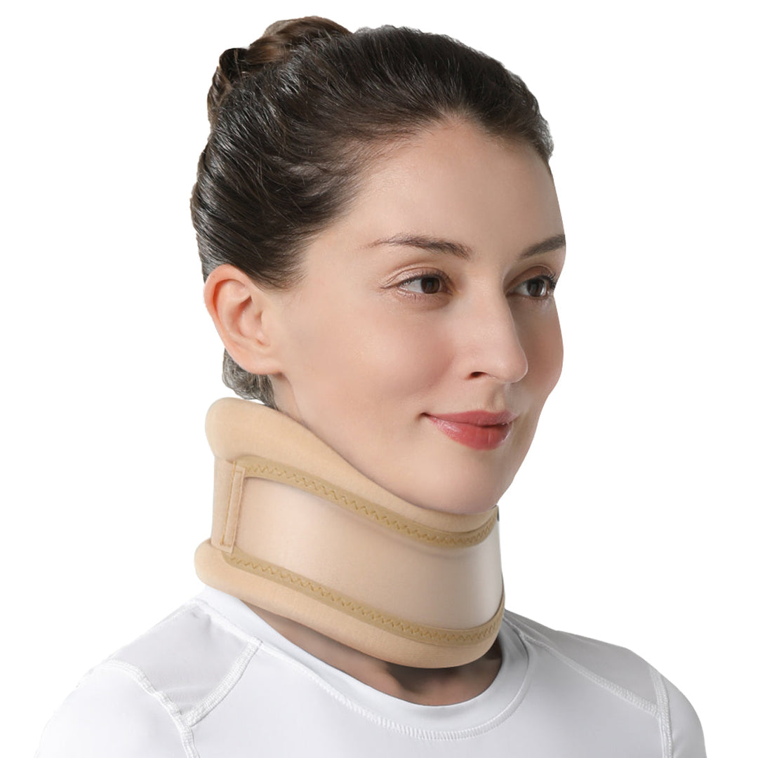 Premium Cervical Collar Neck Brace Adjustable Foam Neck Support Breathable Soft Neck Collar S M L XL Sleep Work Travel Comfort Fit Pain Relief Support