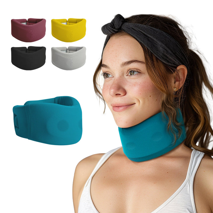 Premium Cervical Collar Neck Brace Adjustable Foam Neck Support Breathable Soft Neck Collar S M L XL Sleep Work Travel Comfort Fit Pain Relief Support