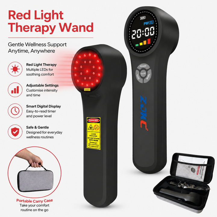 Premium Cold Laser Light Therapy Device Handheld Infrared Red Light 650nm 808nm Pain Relief Massager Arthritis Muscle Relaxation Portable Rechargeable Wellness Tool