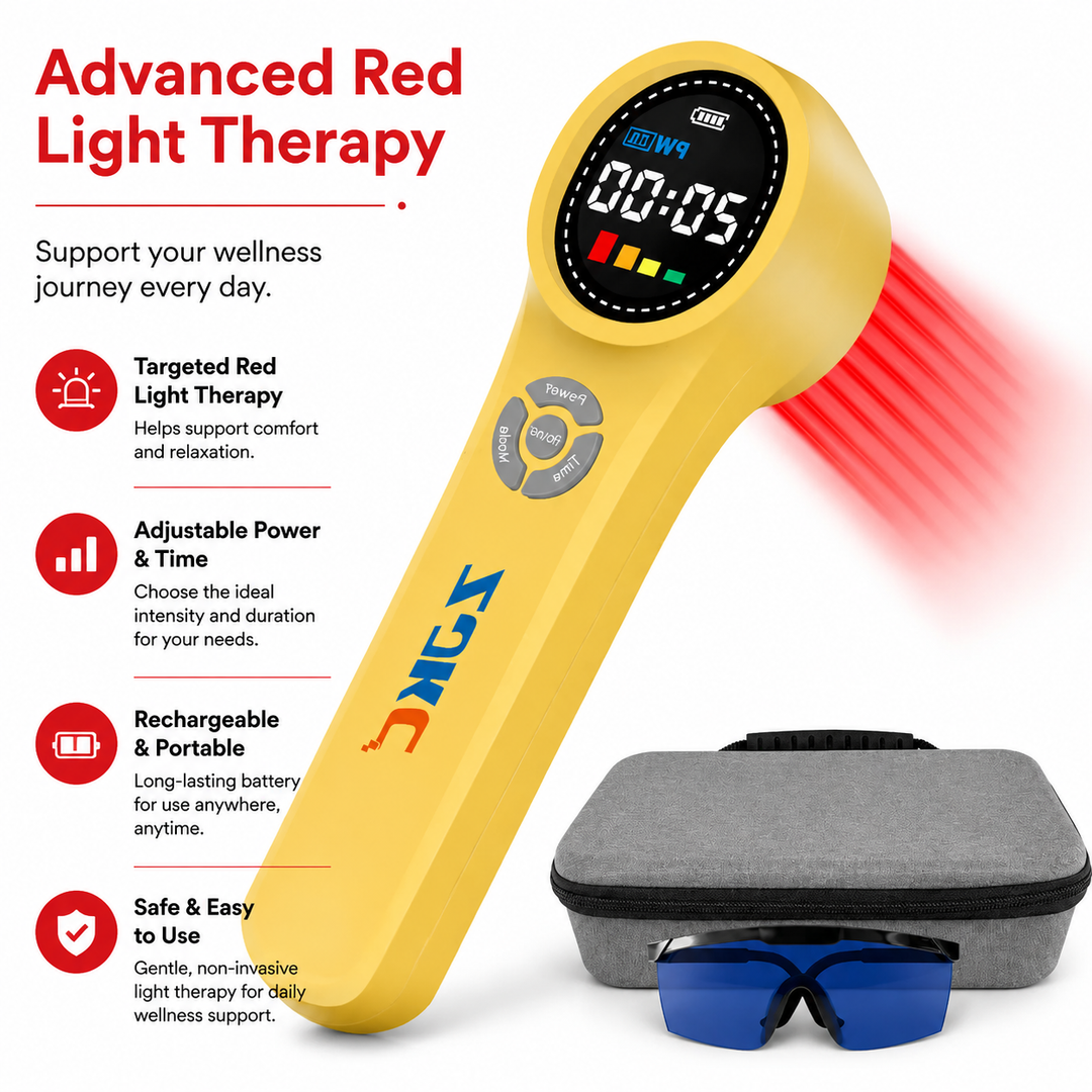 Premium Cold Laser Light Therapy Device Handheld Infrared Red Light 650nm 808nm Pain Relief Massager Arthritis Muscle Relaxation Portable Rechargeable Wellness Tool