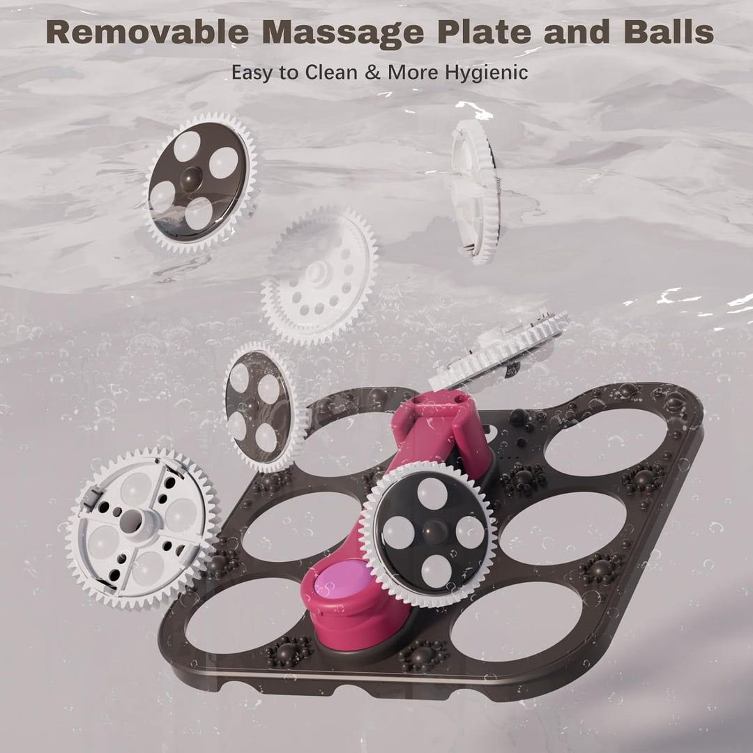 Premium Collapsible Foot Spa Bath Massager with Heat Bubble Massage Temperature Control Remote Control Rollers Pedicure Stone Foldable Portable Foot Soak Tub