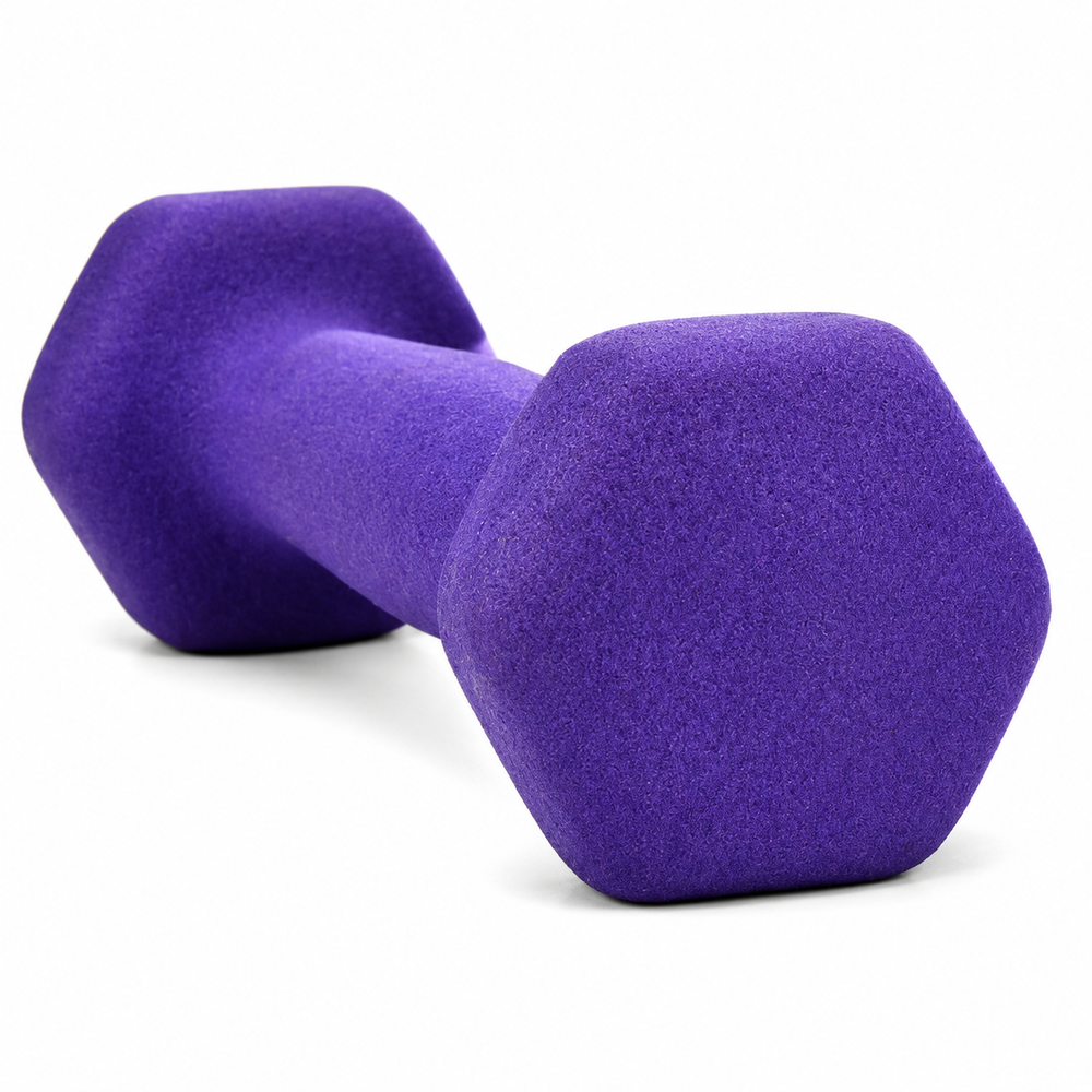 Premium Colored Neoprene Dumbbell Set Non Slip Grip Home Fitness Weights 2lb 3lb 5lb Dumbbells Strength Training Set with Compact Storage Case