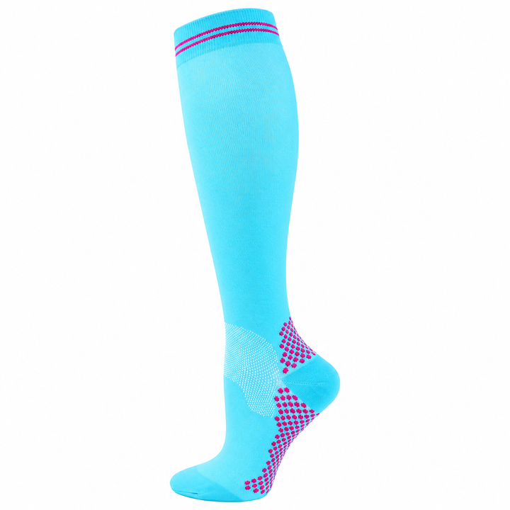 Premium Compression Socks 20–30 mmHg Support Socks Breathable Moisture Wicking Unisex Knee High Compression Stockings Sports Travel Work Daily Use 1 or 3 Pairs