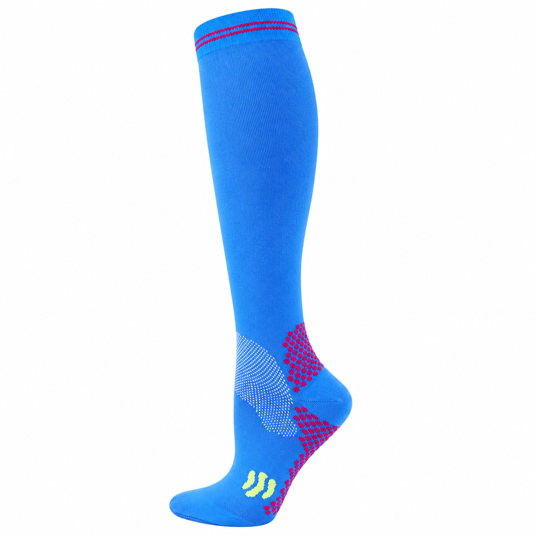 Premium Compression Socks 20–30 mmHg Support Socks Breathable Moisture Wicking Unisex Knee High Compression Stockings Sports Travel Work Daily Use 1 or 3 Pairs
