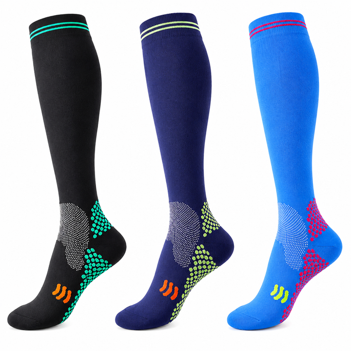 Premium Compression Socks for Men &amp; Women 20-30 mmHg Support Running Cycling Football Soccer Breathable Moisture Wicking Compression Stockings