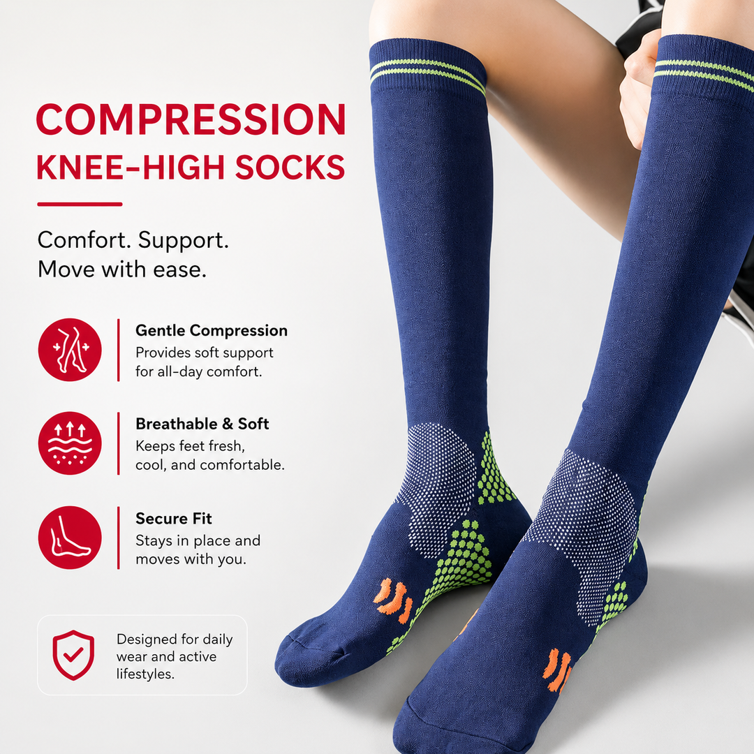 Premium Compression Socks for Men &amp; Women 20-30 mmHg Support Running Cycling Football Soccer Breathable Moisture Wicking Compression Stockings