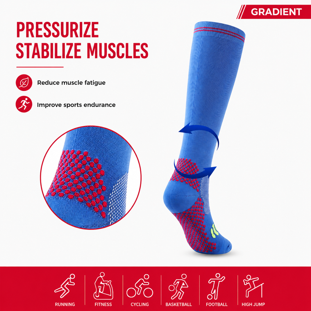 Premium Compression Socks for Men &amp; Women 20-30 mmHg Support Running Cycling Football Soccer Breathable Moisture Wicking Compression Stockings