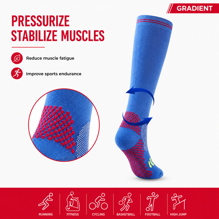 Premium Compression Socks for Men &amp; Women 20-30 mmHg Support Running Cycling Football Soccer Breathable Moisture Wicking Compression Stockings