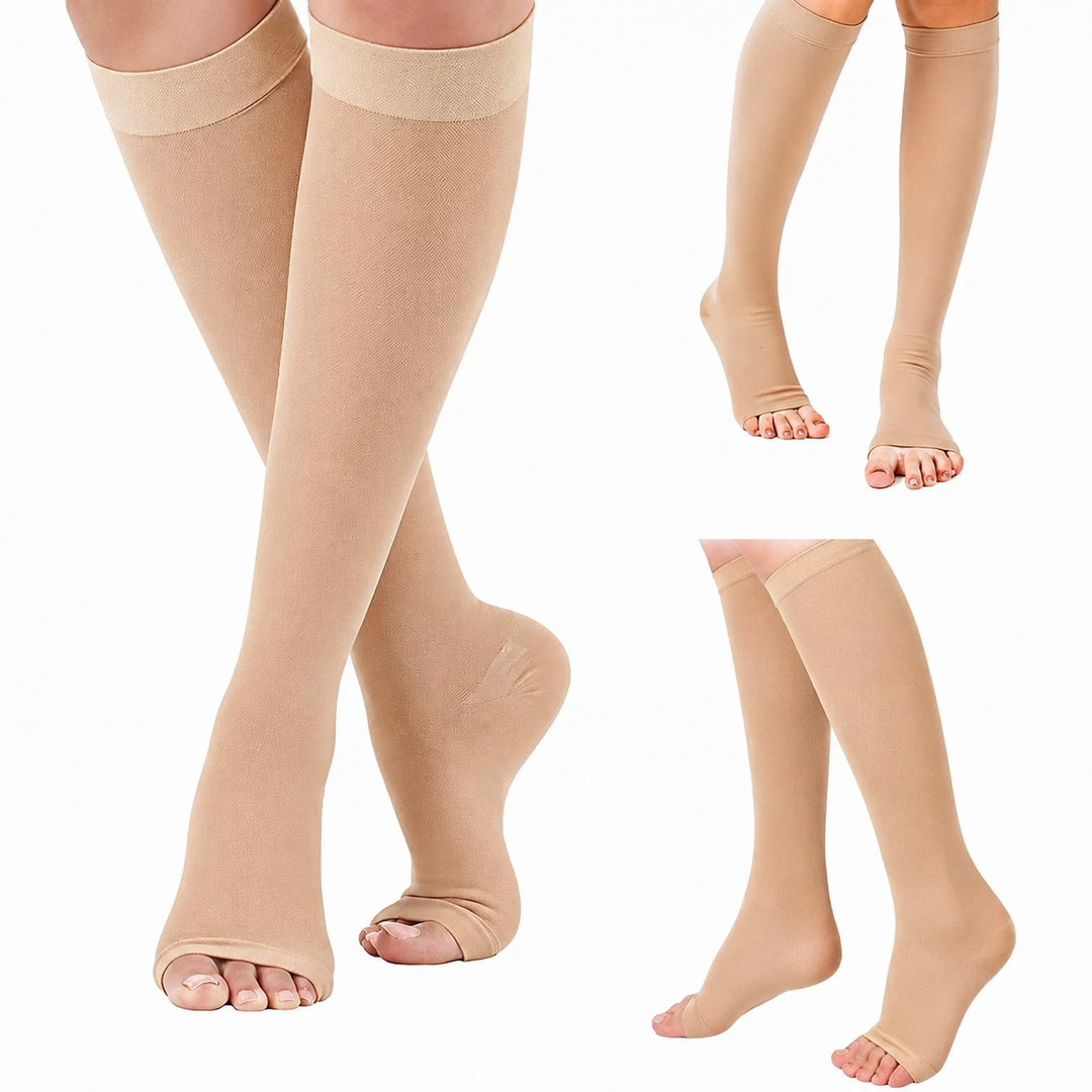 Premium Compression Socks with Zipper Men Women Breathable Support Stockings Circulation Comfort Pain Swelling Relief Easy Wear 1 Pair Daily Use