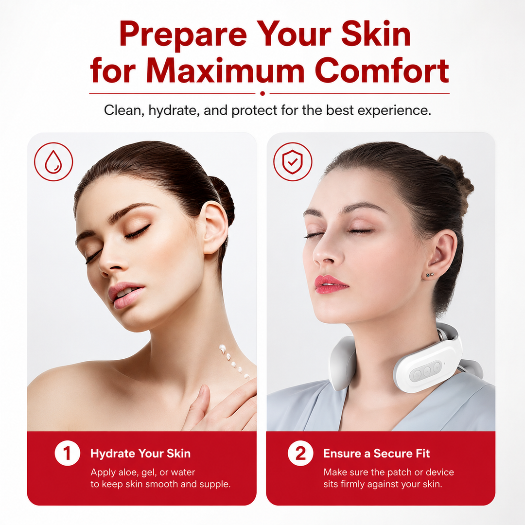 Premium Cordless Neck Massager with Heat EMS Deep Tissue Relaxation Device 16 Intensity Levels Hands-Free Neck Pain Relief Massager for Daily Use